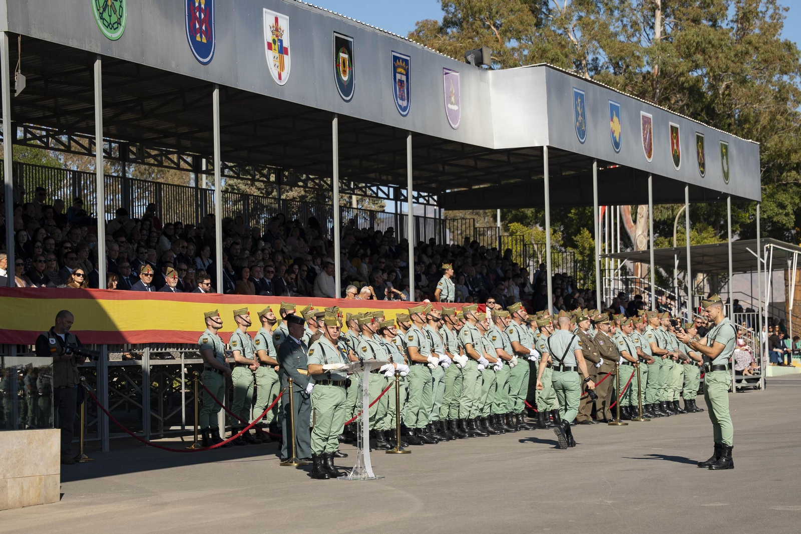 Así conmemora el día de la Inmaculada Concepción la Brigada de la Legión en Almería y despide al contingente que parte a Eslovaquia