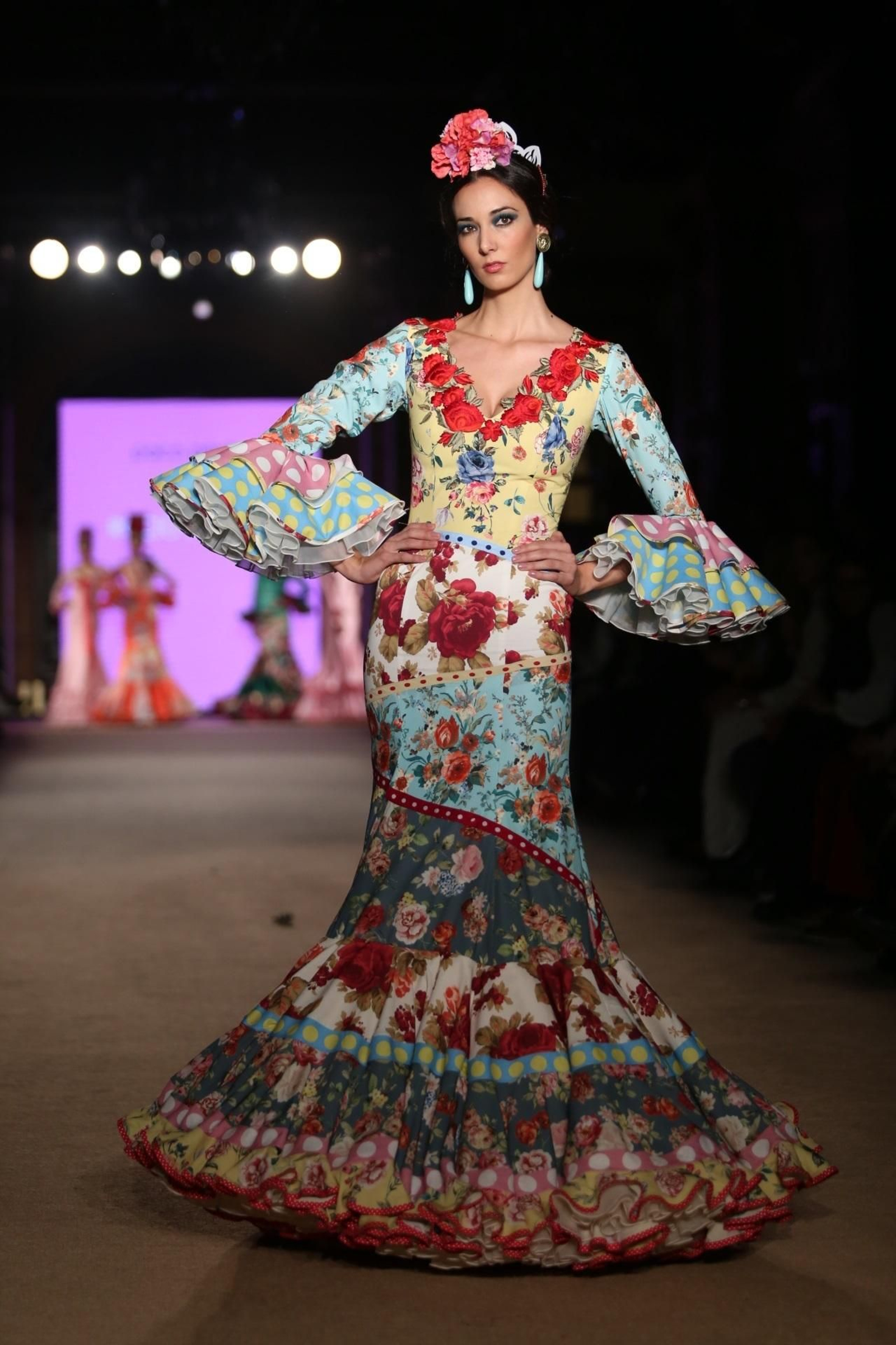 Los trajes de flamenca de flores que han conquistado 2019