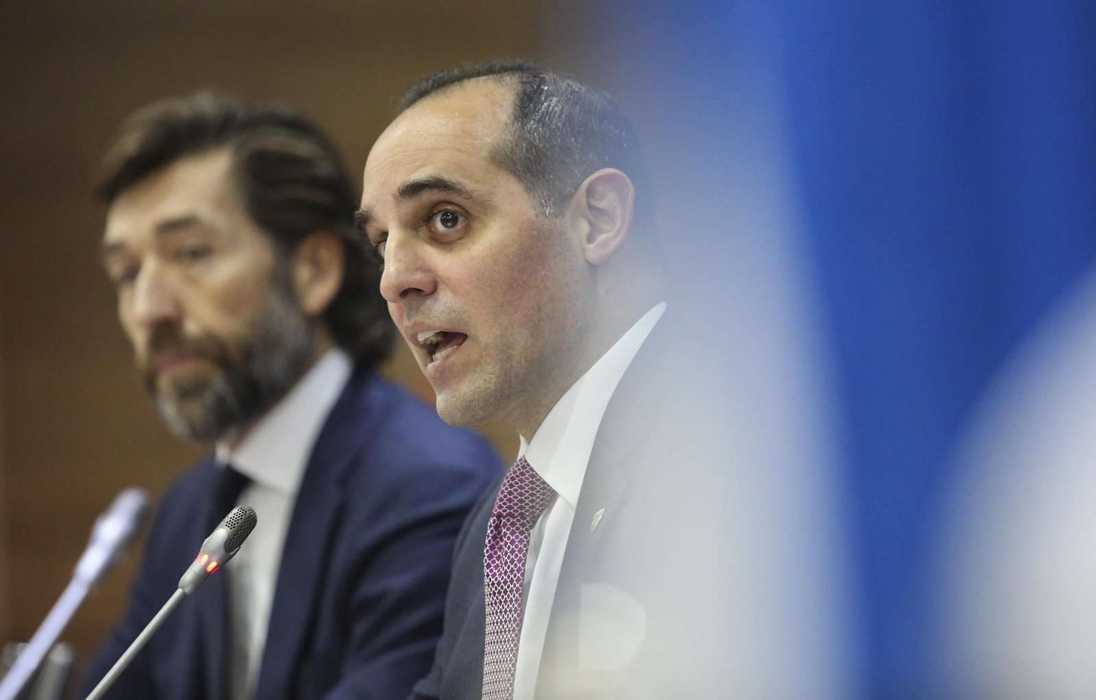 La rueda de prensa de Richard Shaheen, en fotos