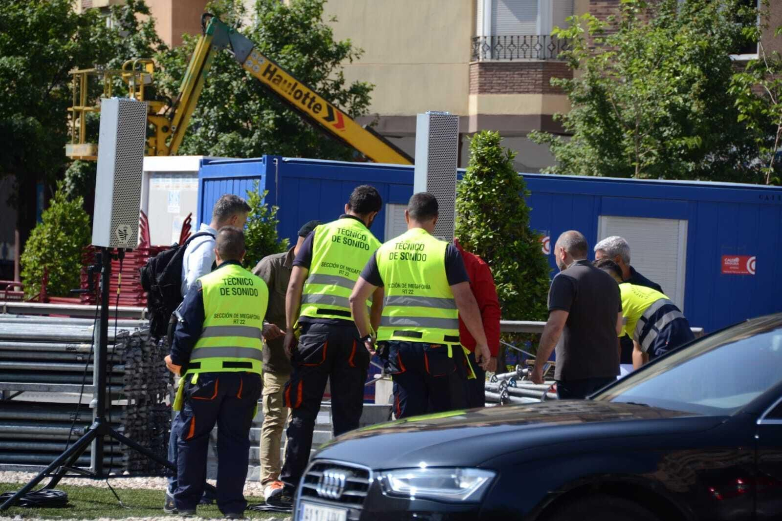 Así se prepara la zona del desfile de las Fuerzas Armadas