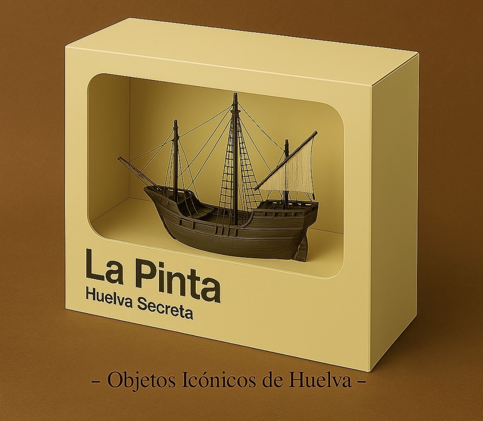 Así se vería Huelva si fuese un coleccionable