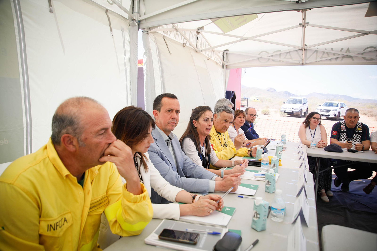Así se ha vivido el simulacro de incendio forestal en Turre