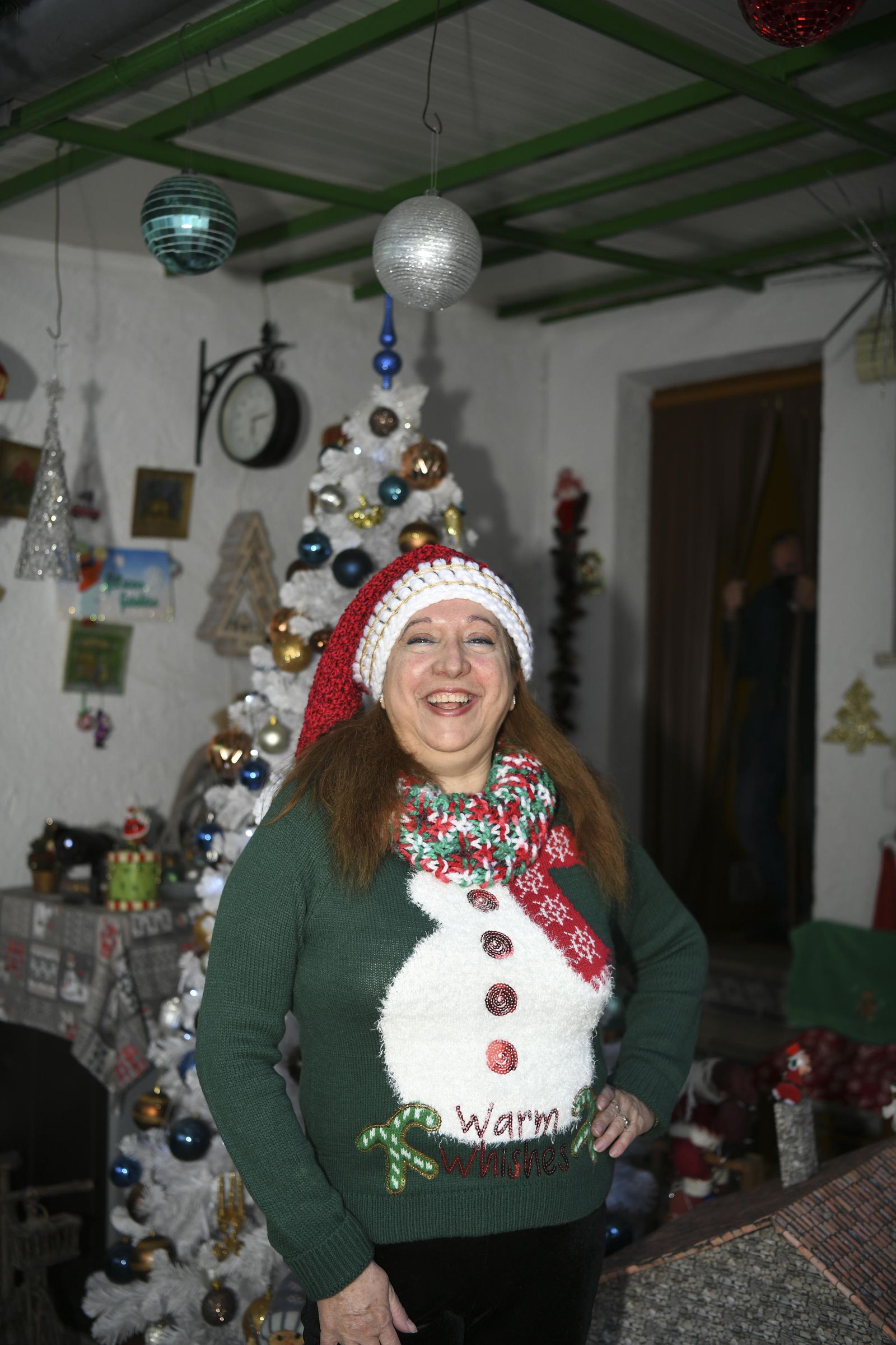 Fotos de la casa decorada por Navidad de la Mamá Noel de España