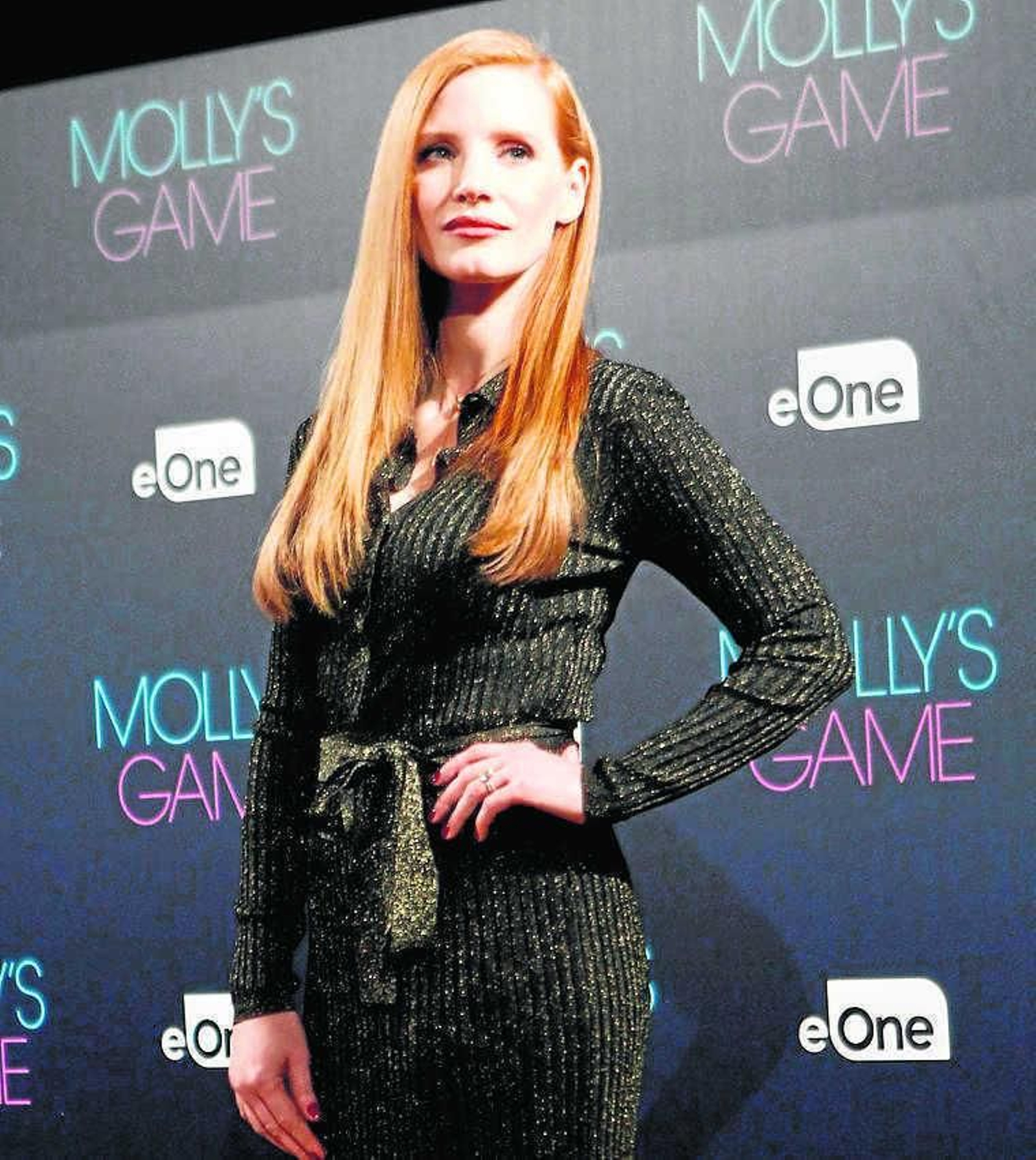 Jessica Chastain, ayer en Madrid, donde promocionó su nuevo trabajo.