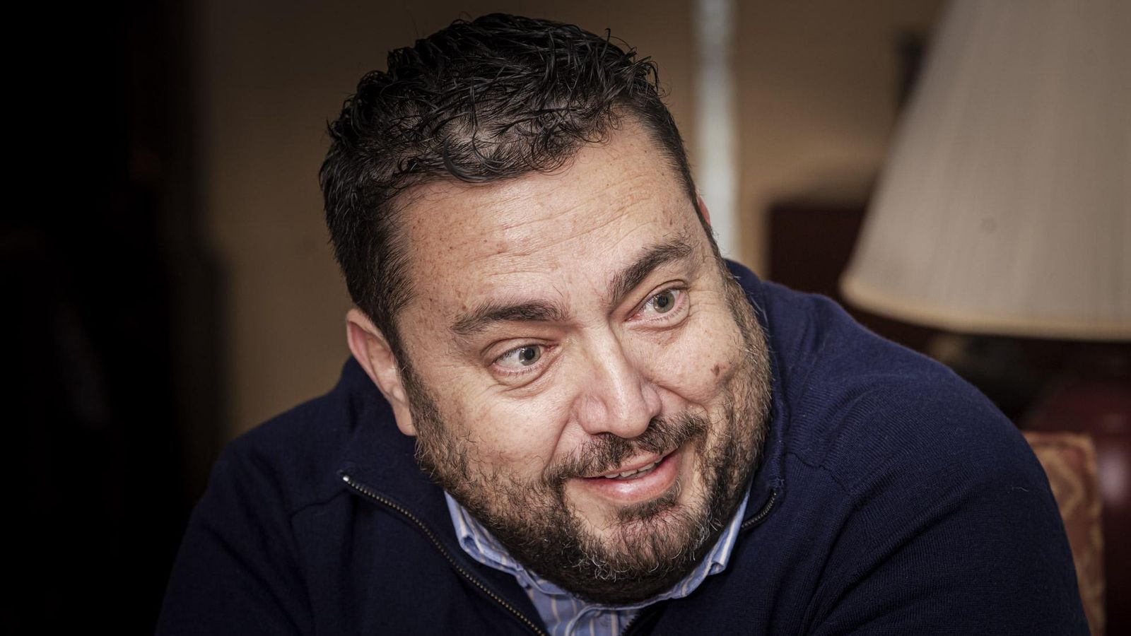 Jaime Armario, durante la entrevista.