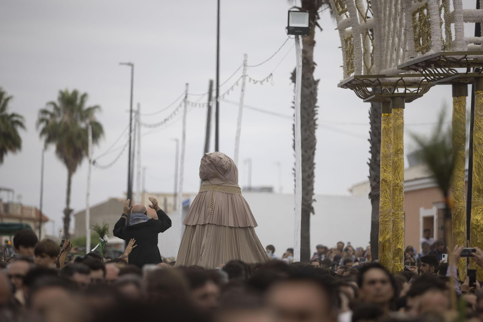 Imágenes del traslado de la Virgen del Rocío de Almonte hasta El Chaparral
