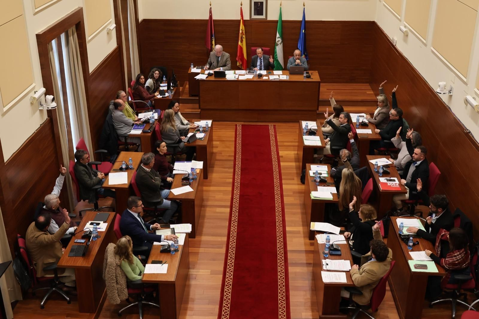 Una imagen de la votación.