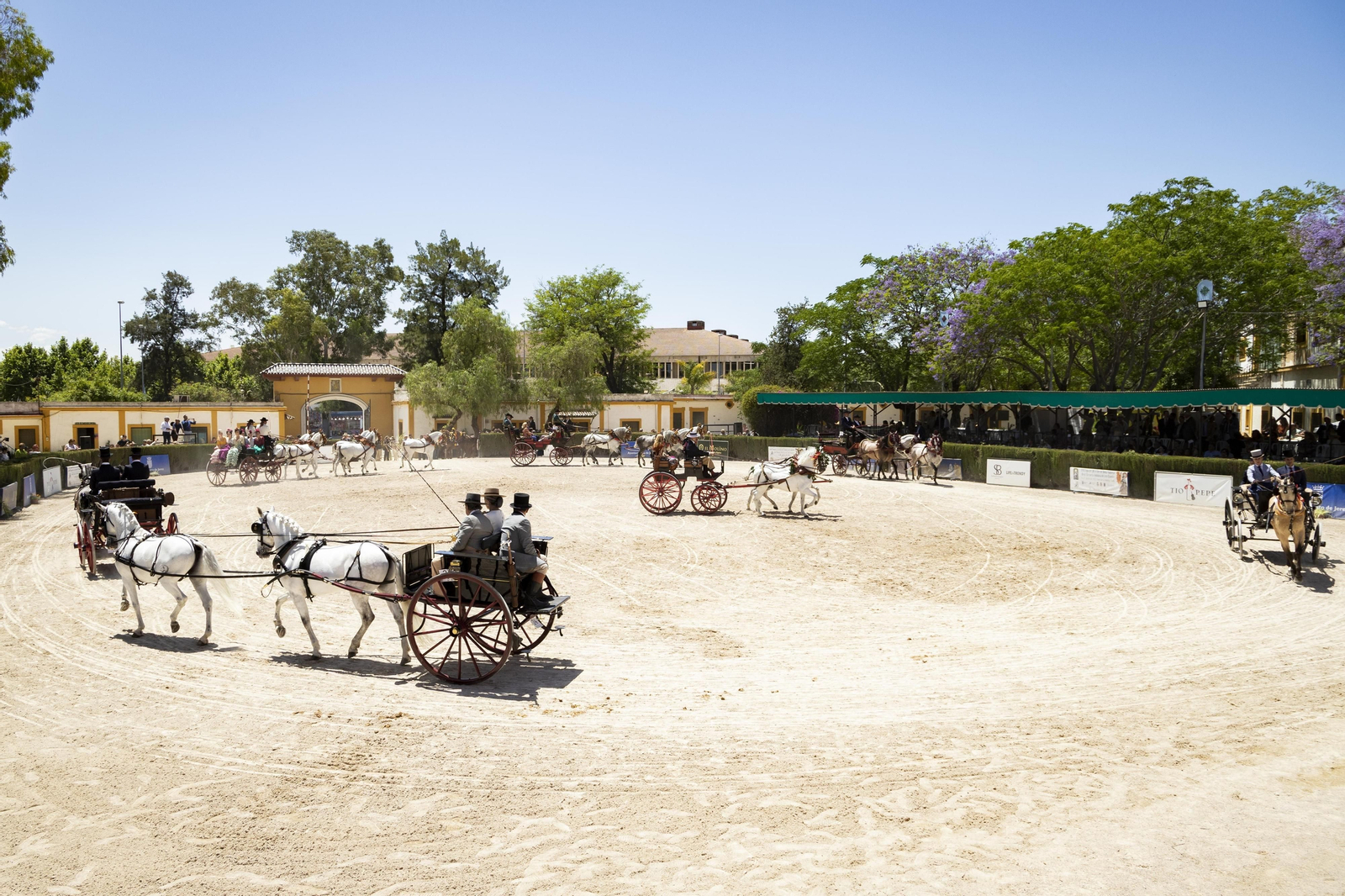 Puro espectáculo en el Concurso de Enganches de la Feria del Caballo de Jerez