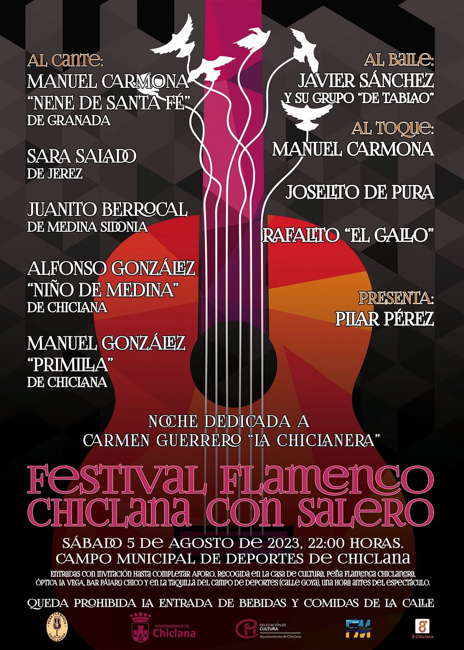 Cartel de presentación del Festival Flamenco ‘Chiclana con Salero’.