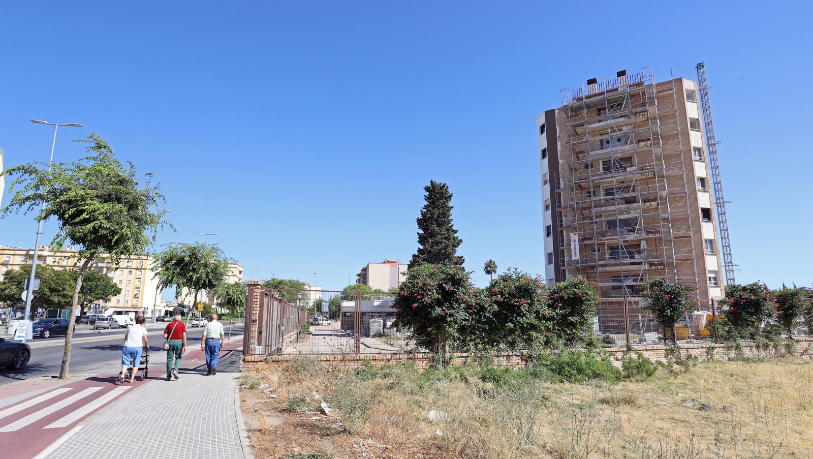 Avenida Fernando Portillo, en Jerez