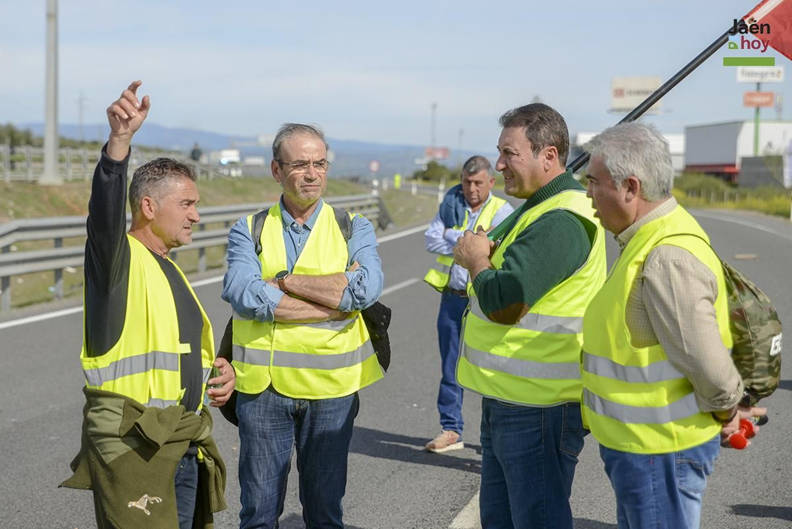 El campo protesta en Jaén por las medidas de la PAC.