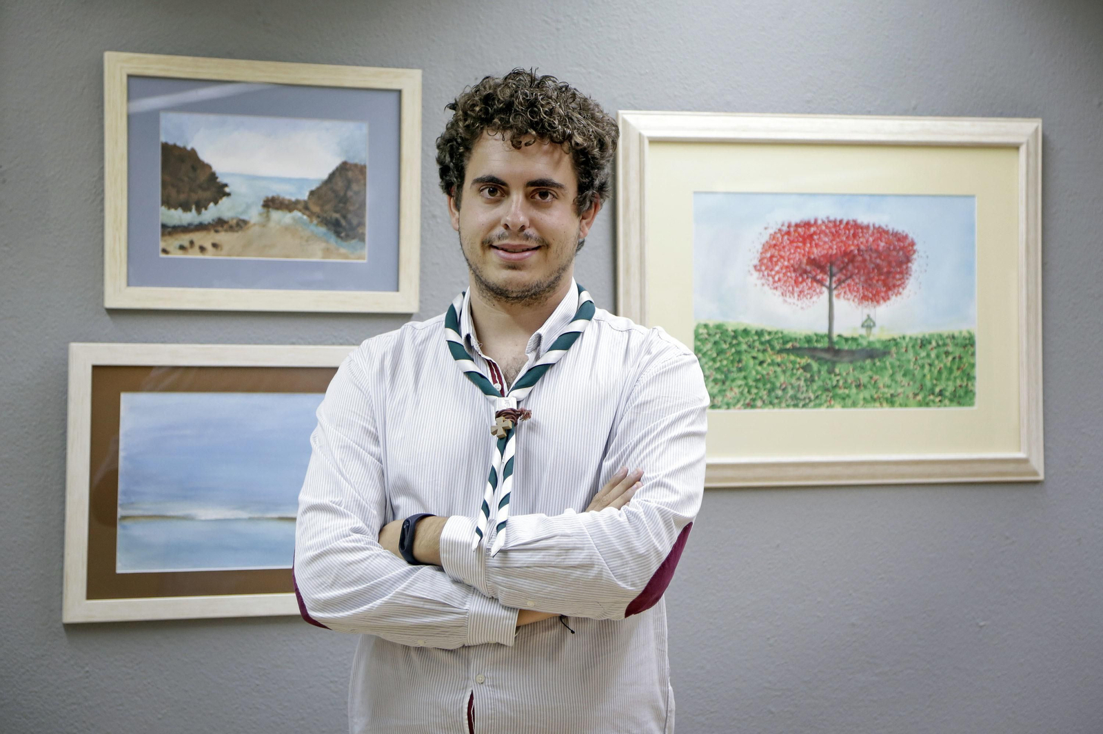 El delegado diocesano del Movimiento Scout Católico de Jerez, Pablo Mena, días atrás en Diario de Jerez.