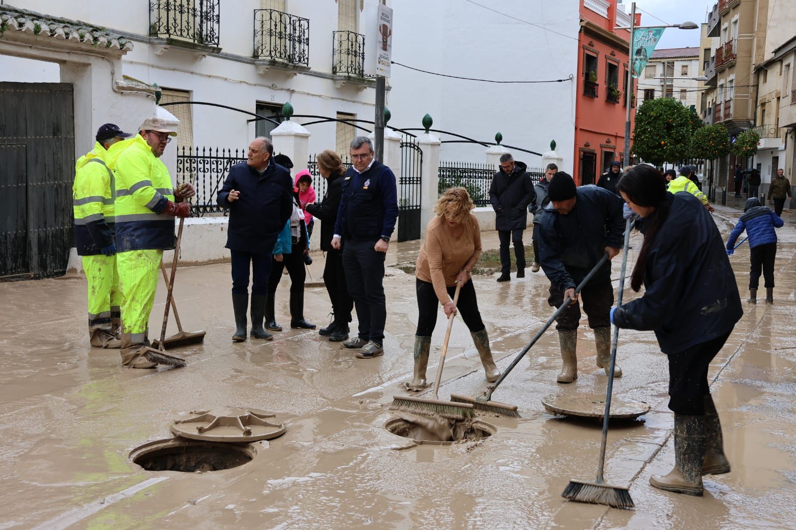 Montilla, junto al alcalde de Huétor Tájar
