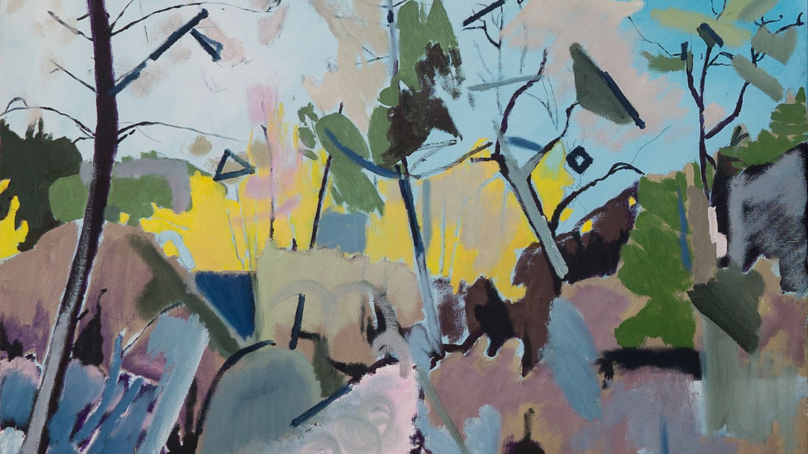 'Pinos en el Barranco', 2020, cuadro de Fátima Pemán.