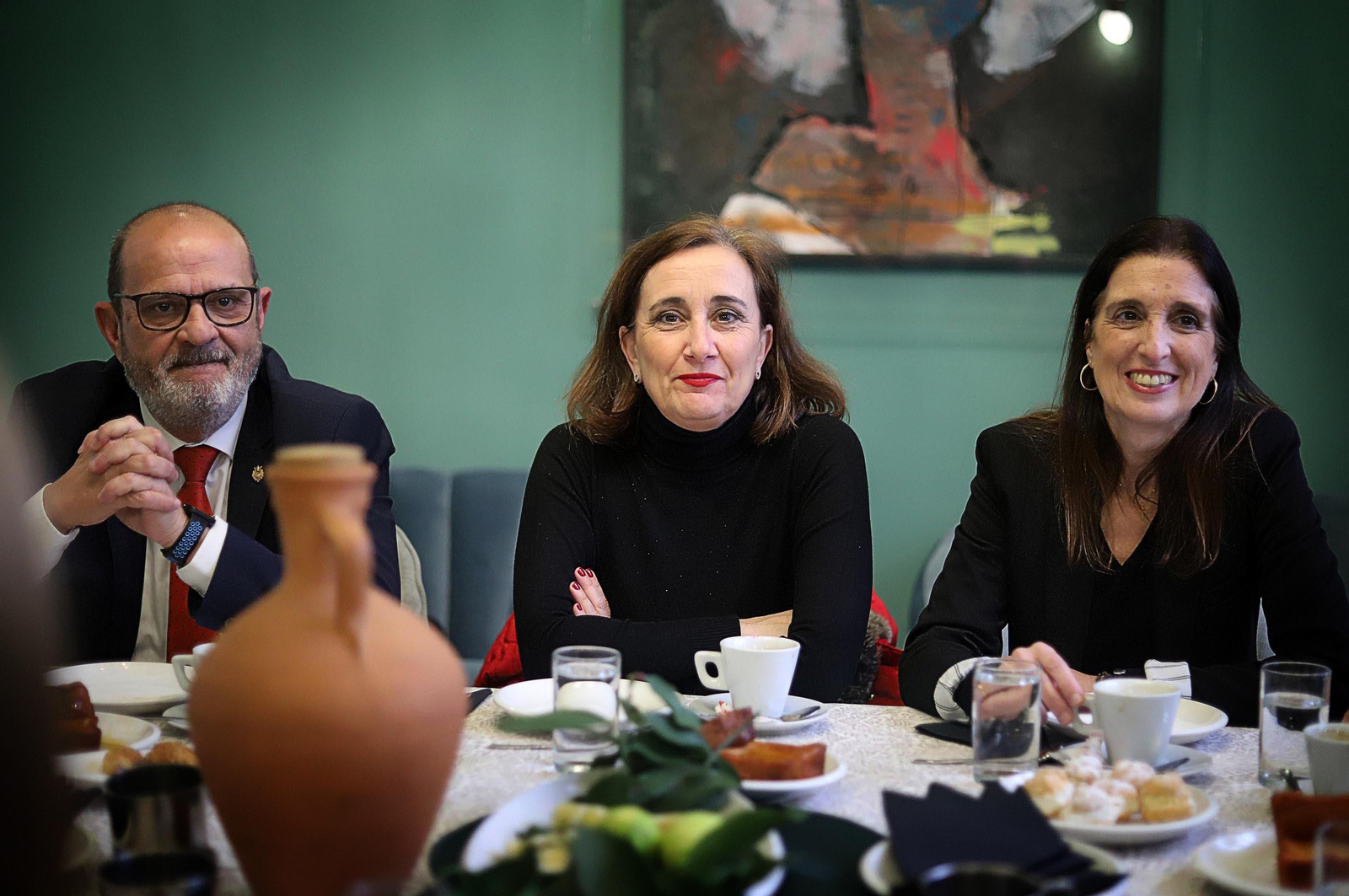 Imágenes de la tertulia cofrade "El Aguaó" de Huelva Información