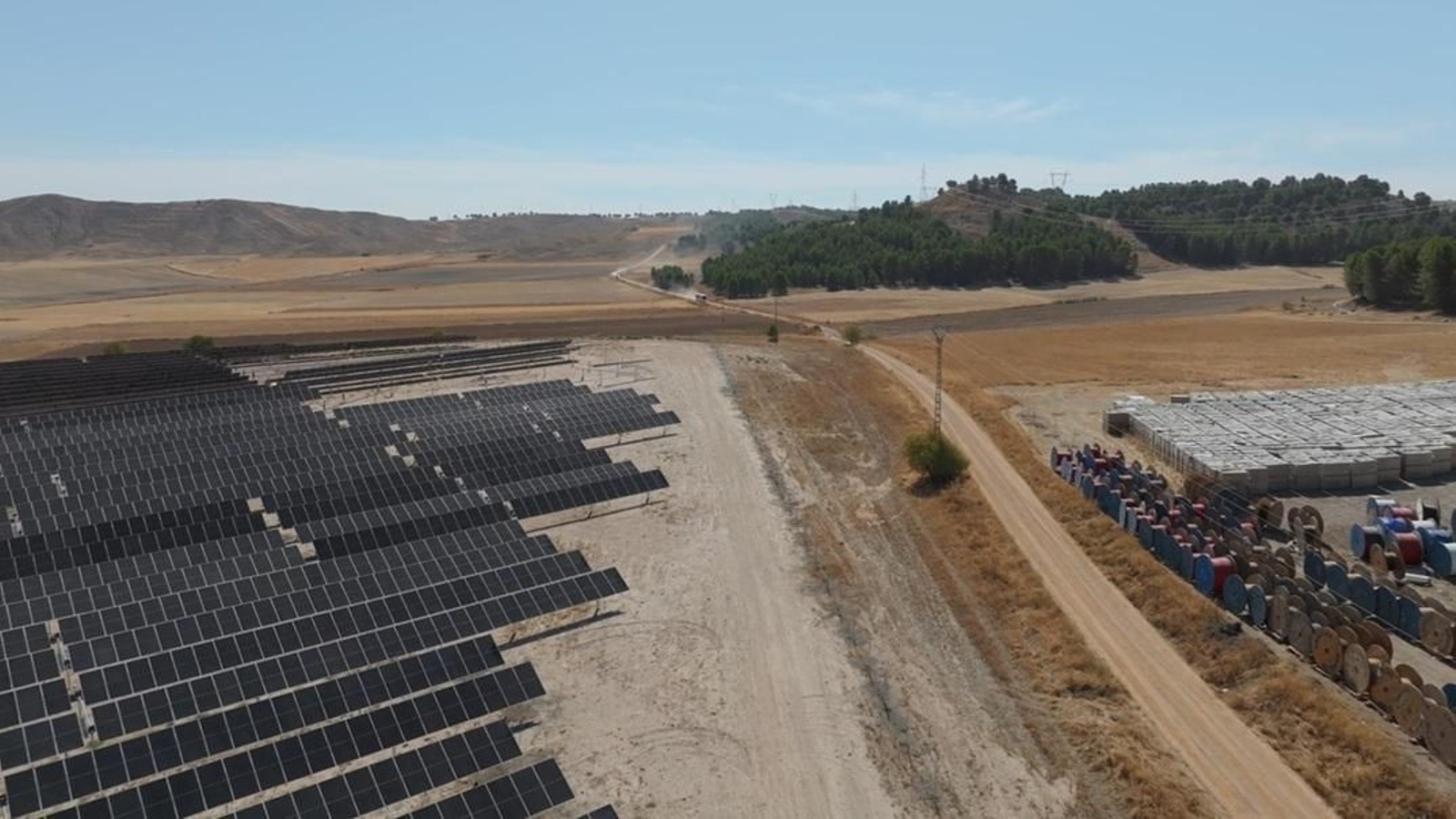 Planta solar fotovoltaica en la localidad de Belinchón, Cuenca.