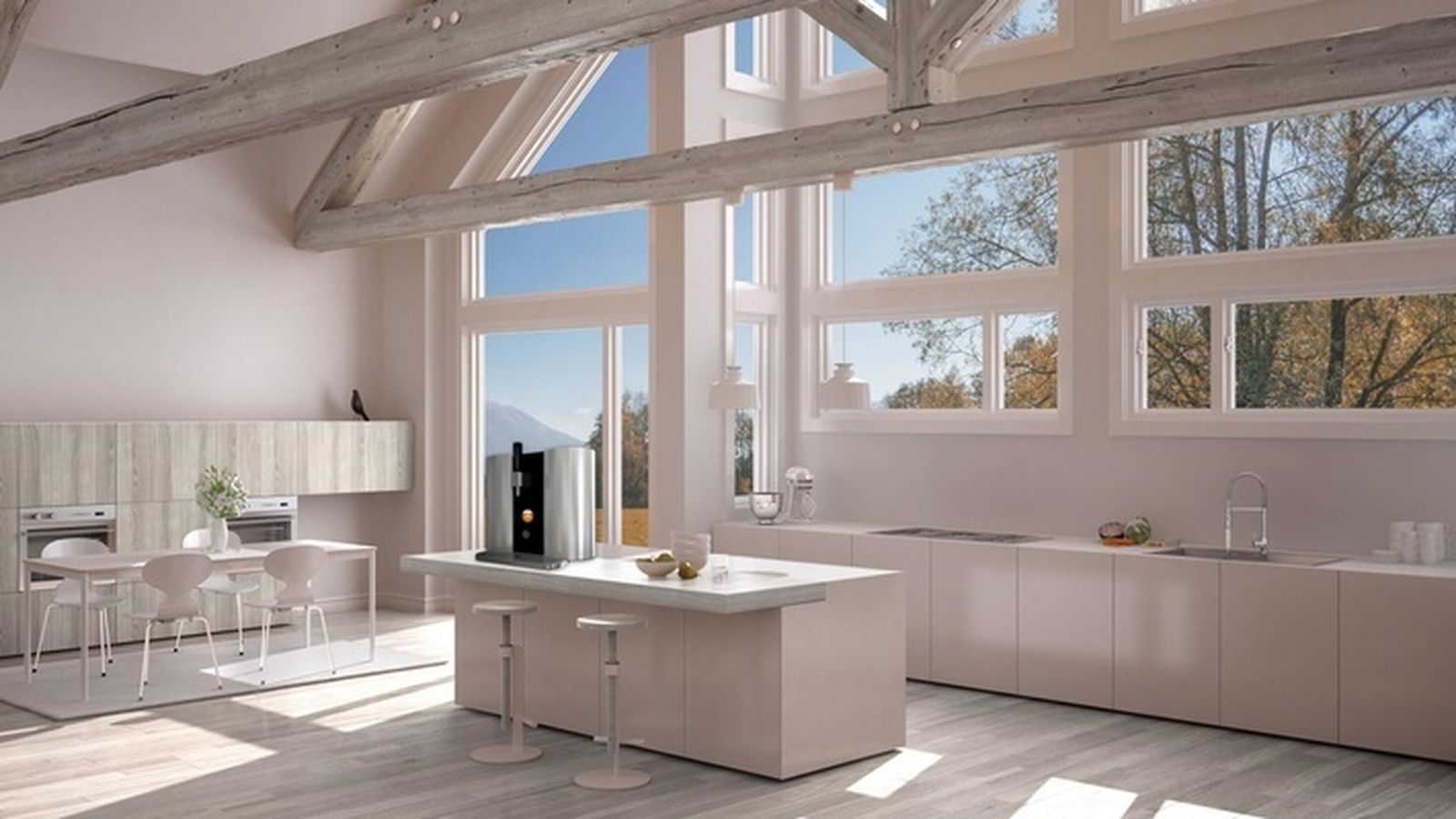 Imagen de la máquina en una cocina