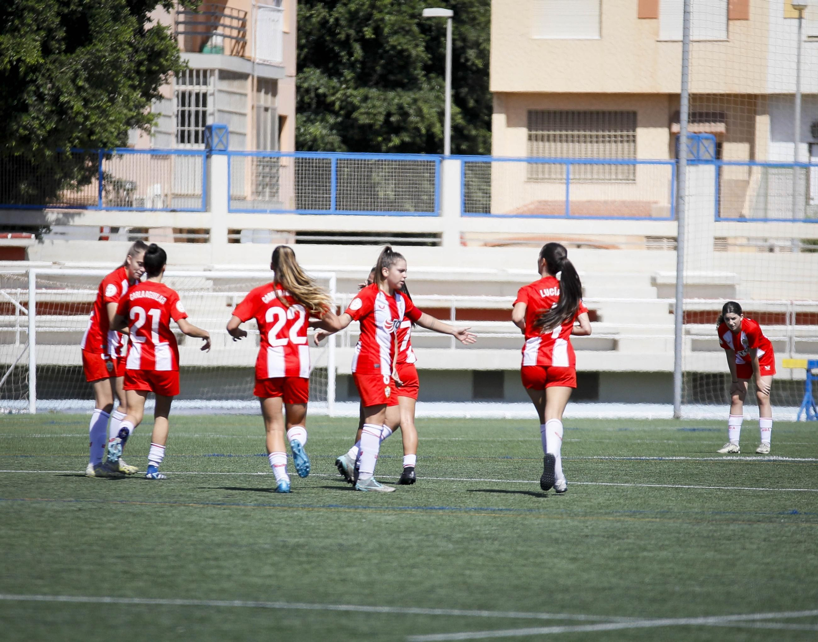 Las imágenes del partido de fútbol del Almería femenino contra el Betis B
