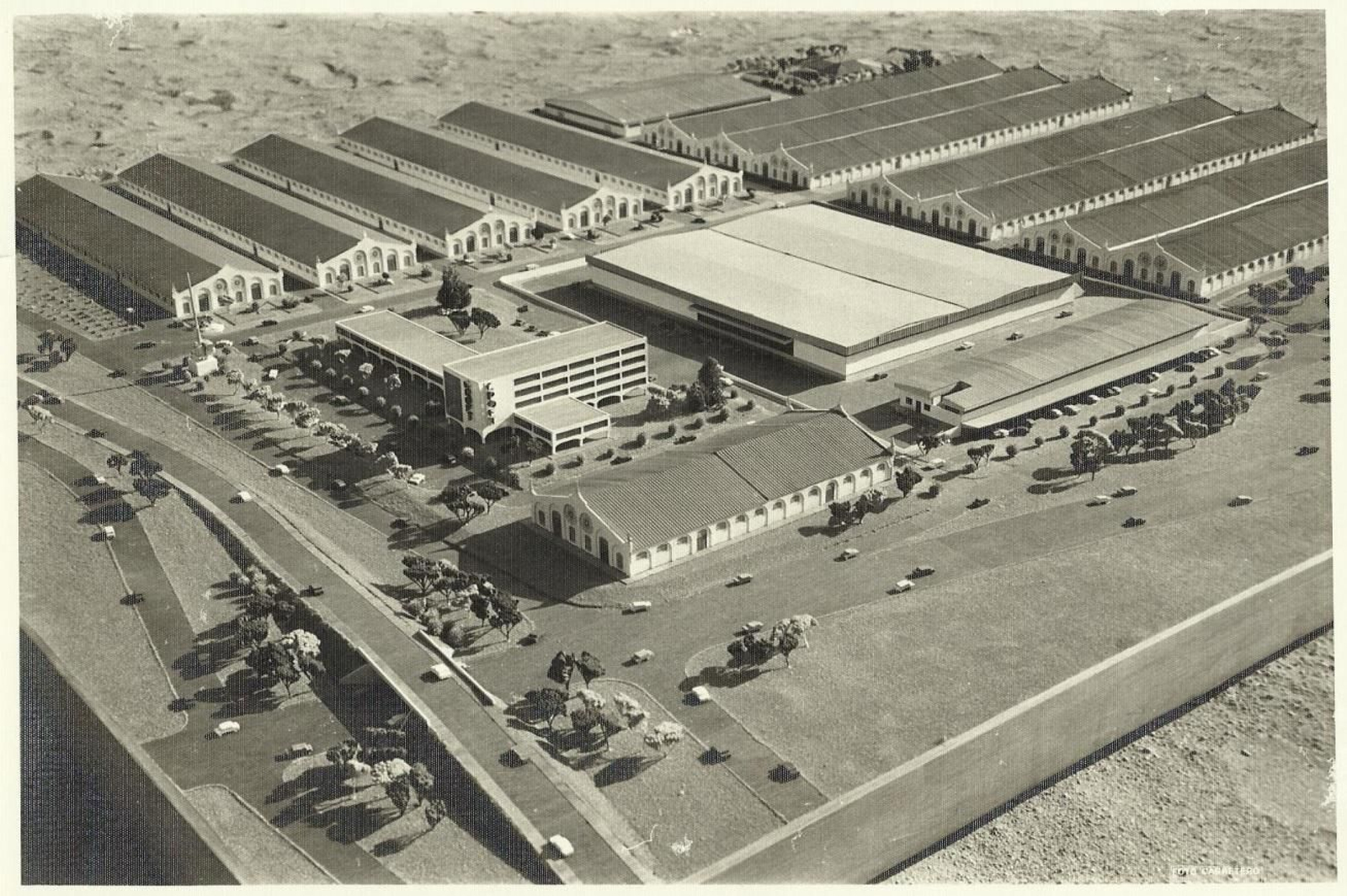 Maqueta del primer diseño presentado por el arquitecto jerezano Vicente Masaveu.