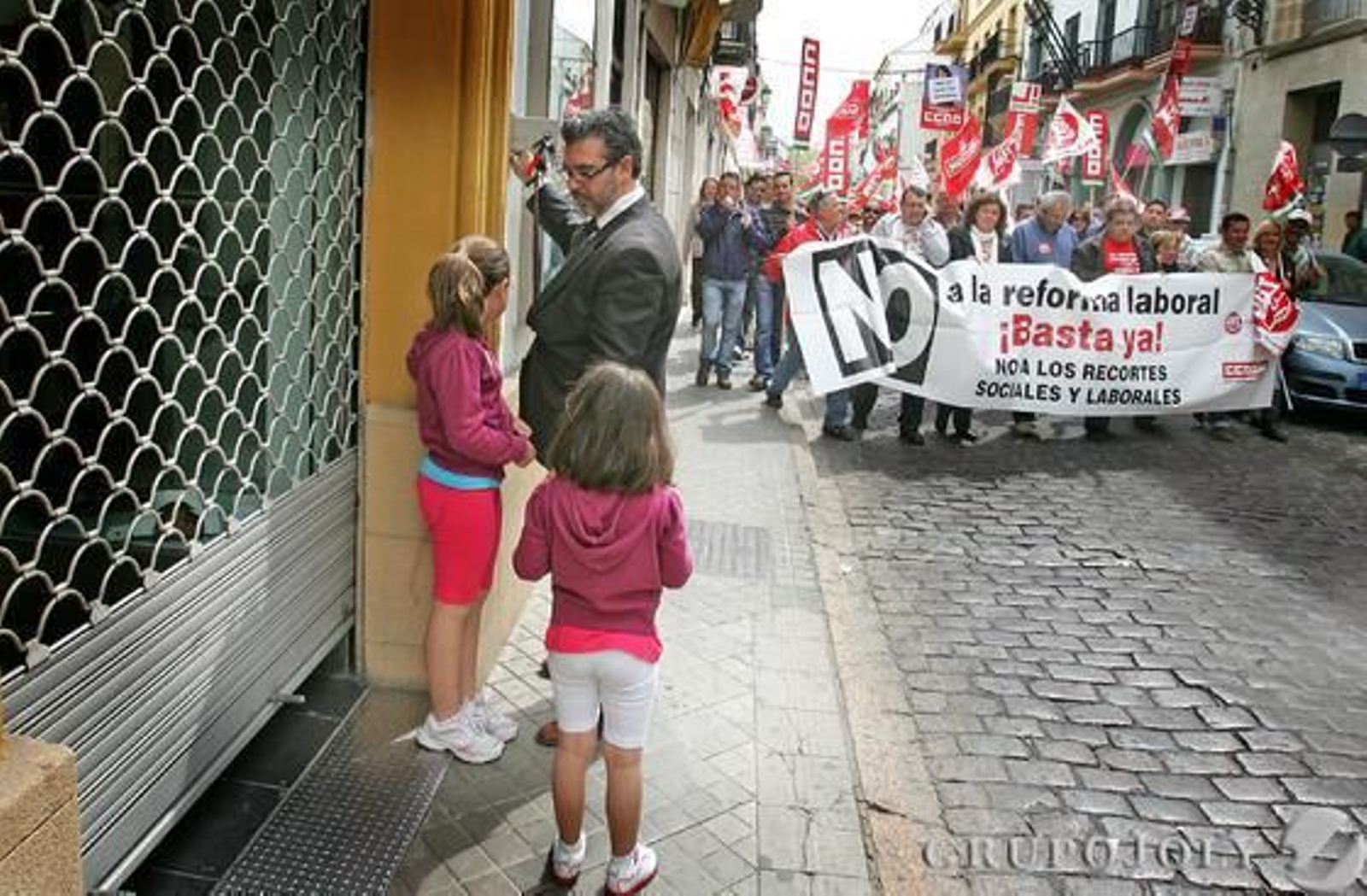 Las imágenes de la huelga general en Jerez. 

Foto: Pascual