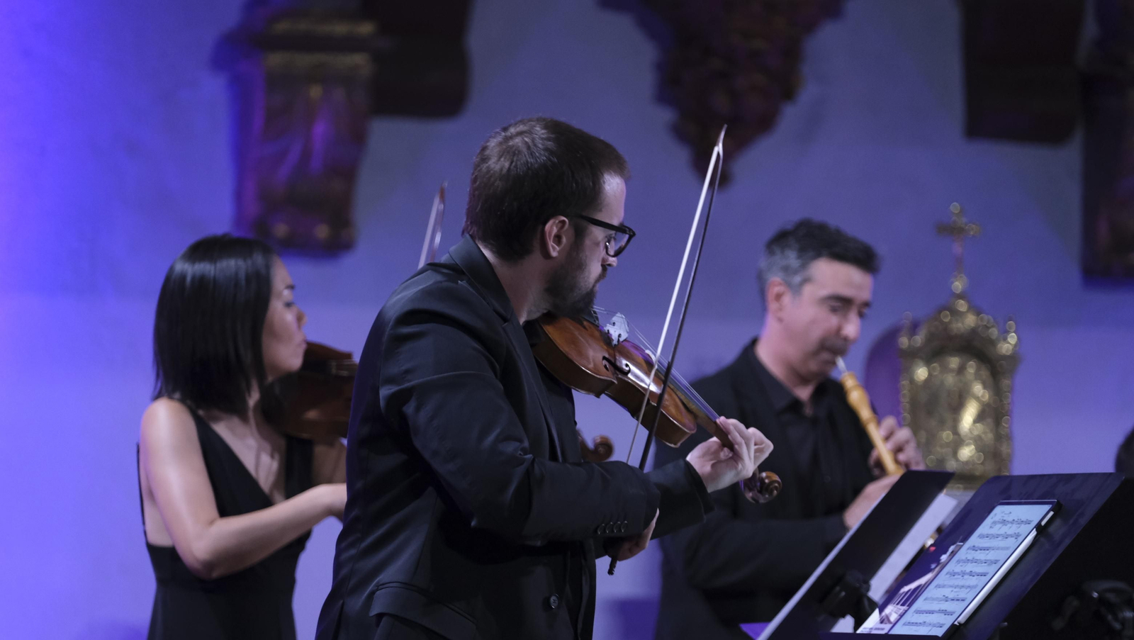 Imágenes de actuación de Carlos Mena y Concerto 1700 en el XXI Festival de Música Renacentista y Barroca de Vélez Blanco