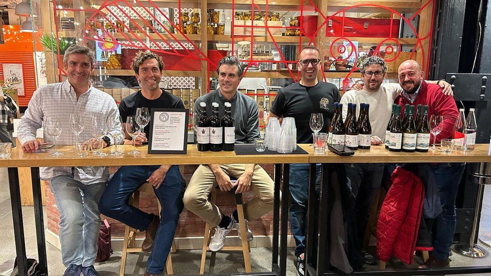 Miembros de Territorio Albariza, en la Feria en Rama organizada por En Rama Sherry Co. durante la última Sherry Week en Nueva York