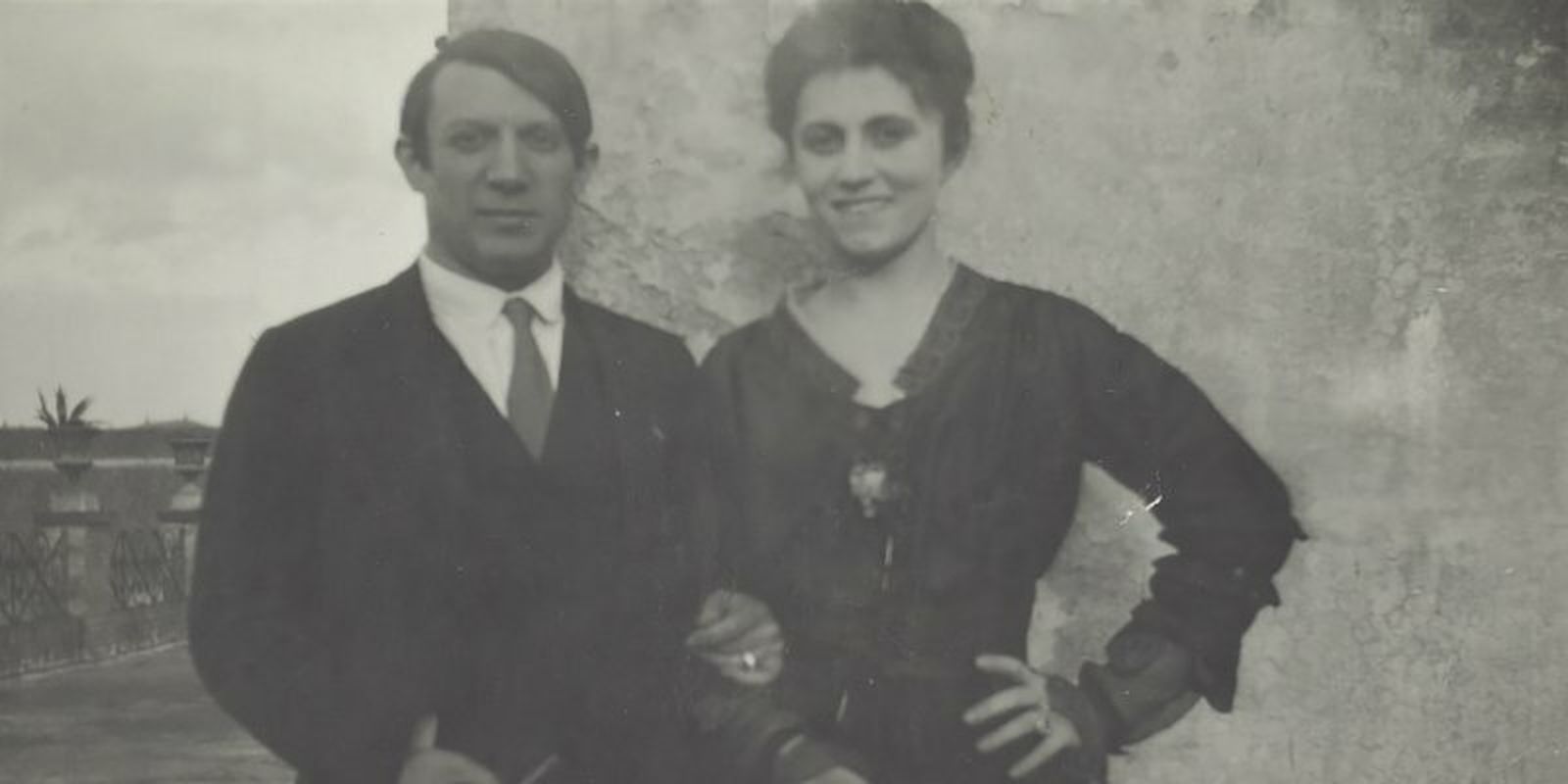 Pablo Picasso y Olga Khokhlova, en una imagen de 1917.