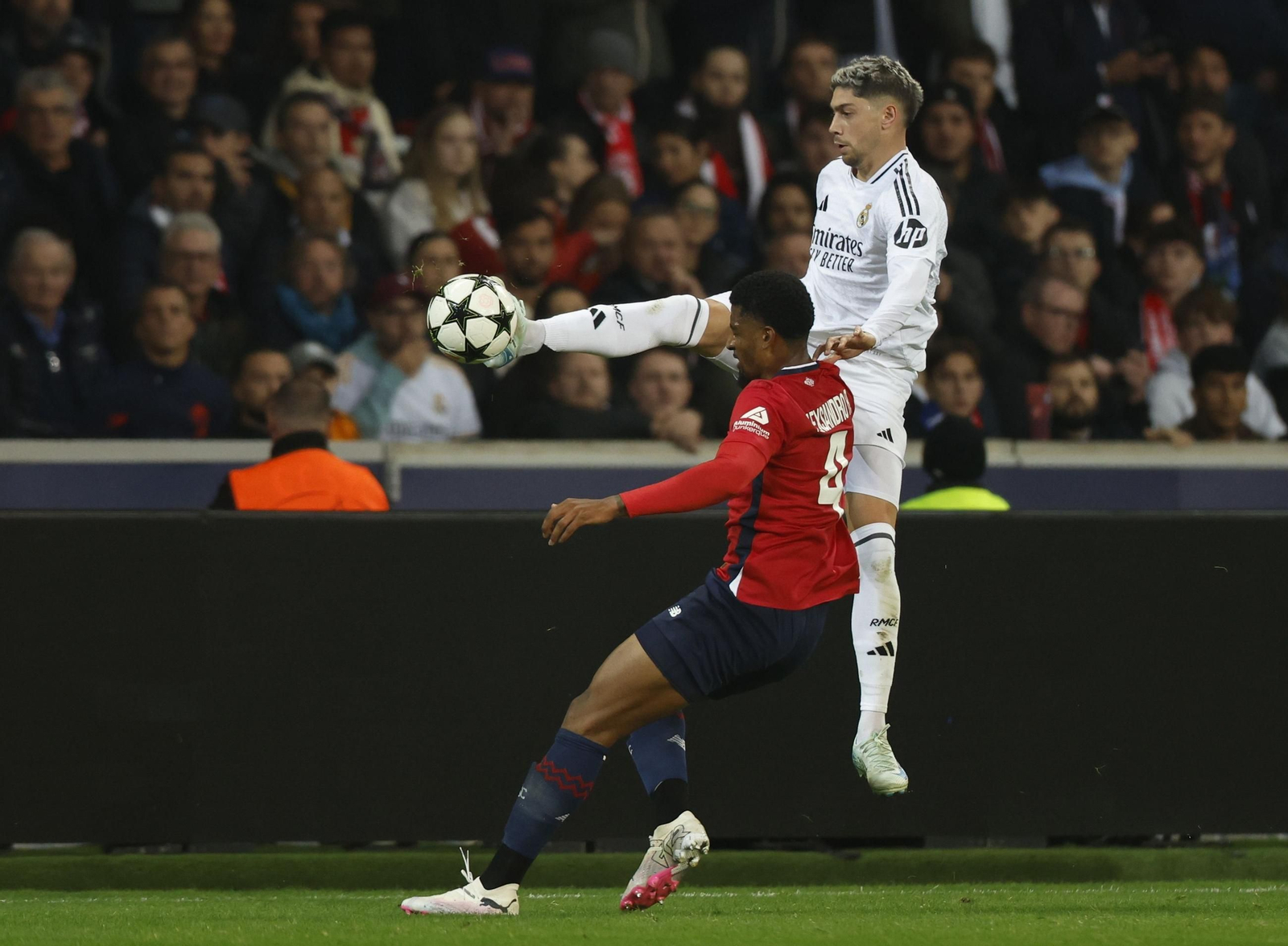 El Lille-Real Madrid, en fotos