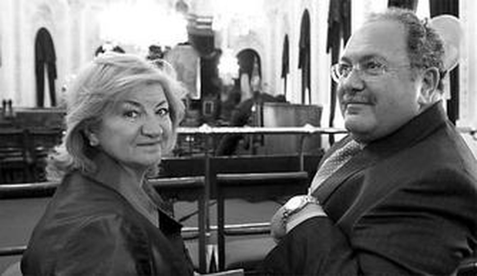 María José Estudillo y Francisco Verdugo Duarte, tras el acto de ayer.