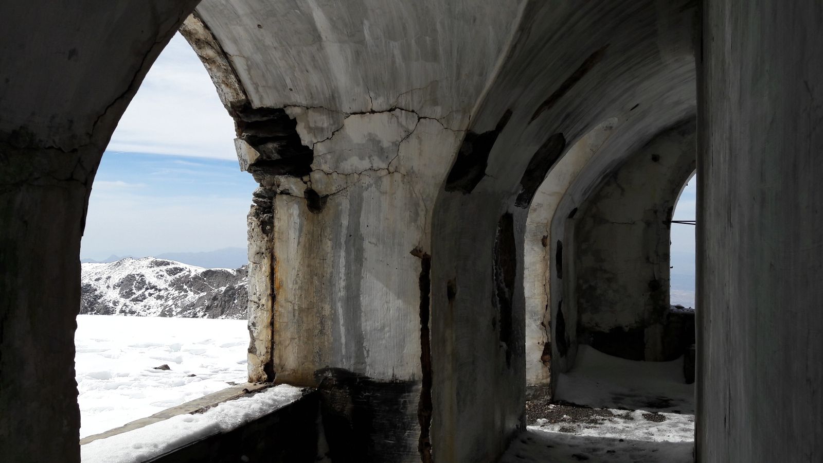 Las vistas desde el interior del refugio son espectaculares.