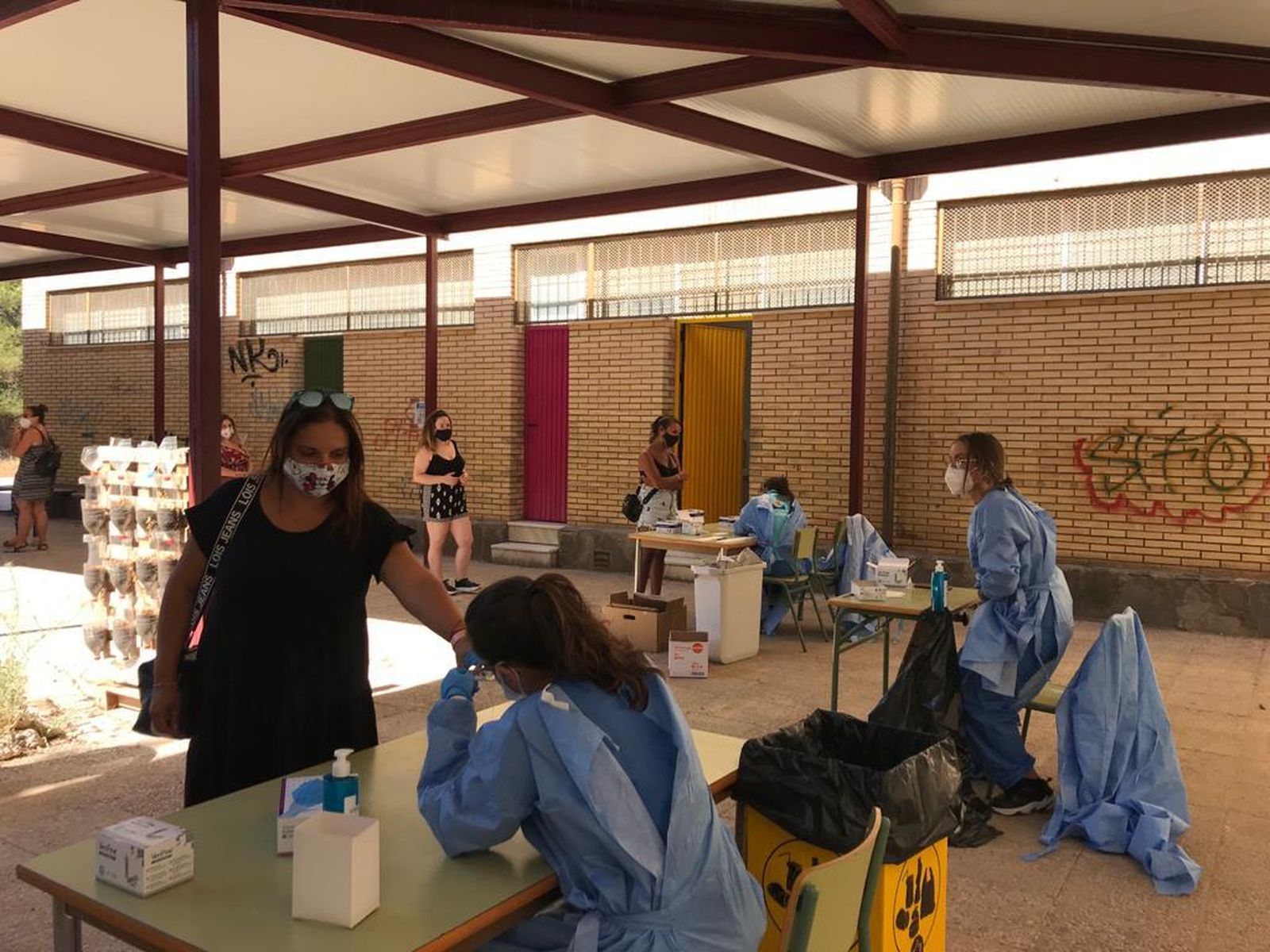 Los docentes de las Escuelas Infantiles se someten a los test serológicos para descartar que son portadores de coronavirus