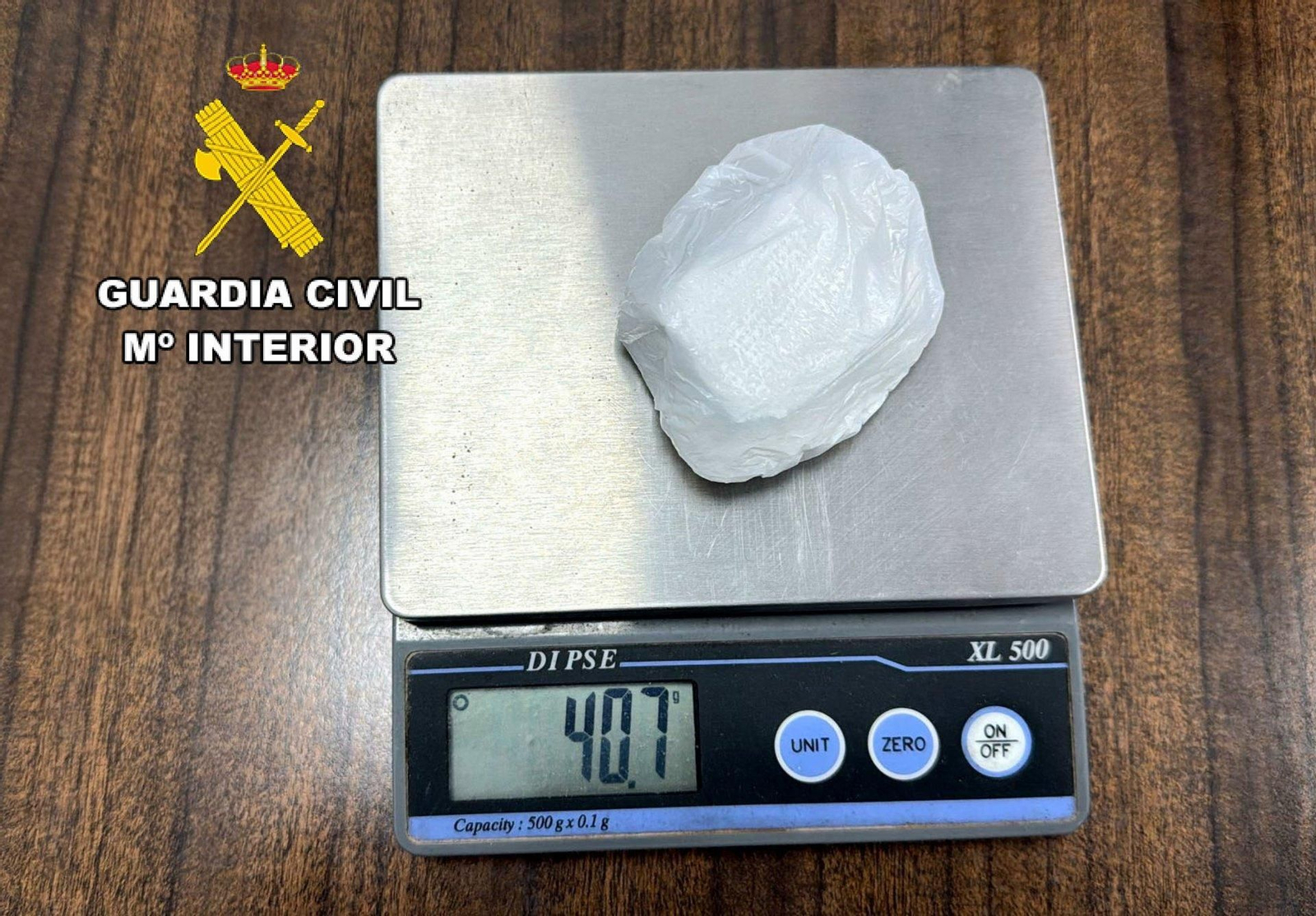 Droga incautada por la Guardia Civil de Alcalá la Real.
