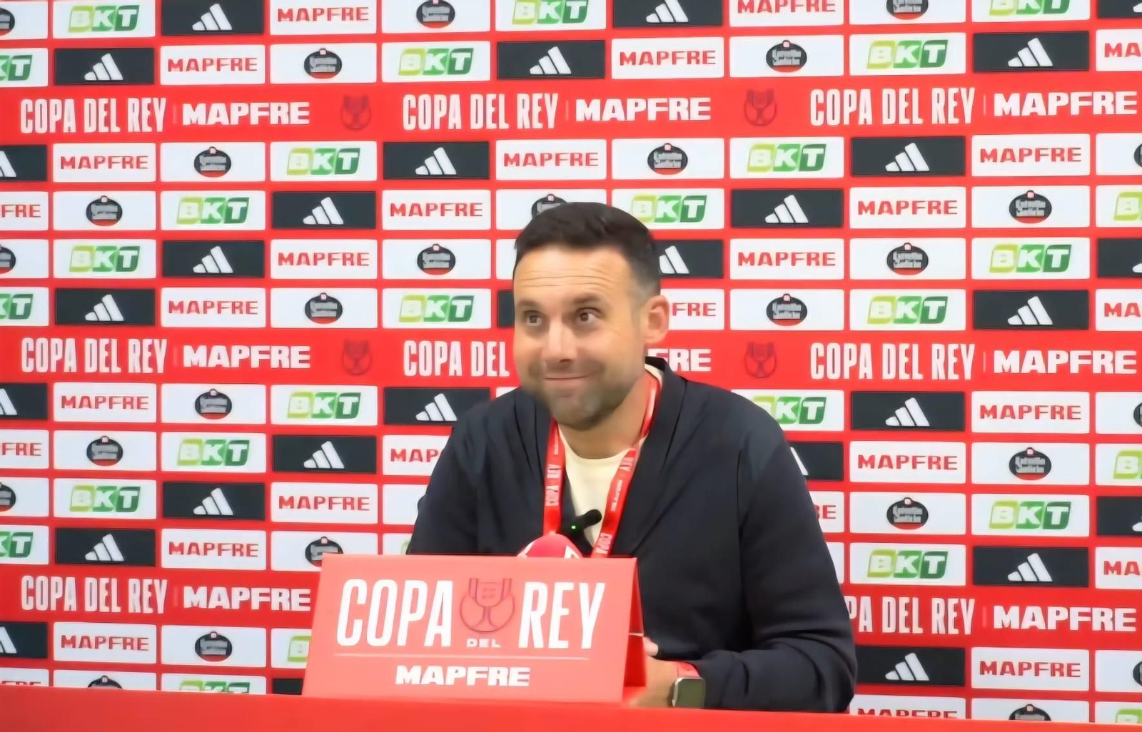 Pedro Bolaños, tras su victoria en primera ronda ante la UD Ibiza.