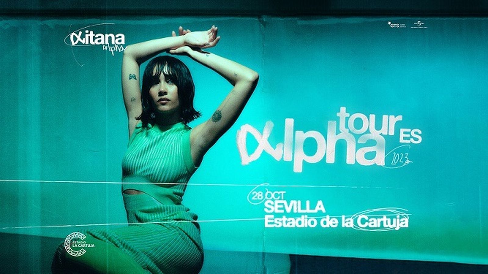 Cartel promocional del concierto de Aitana en Sevilla