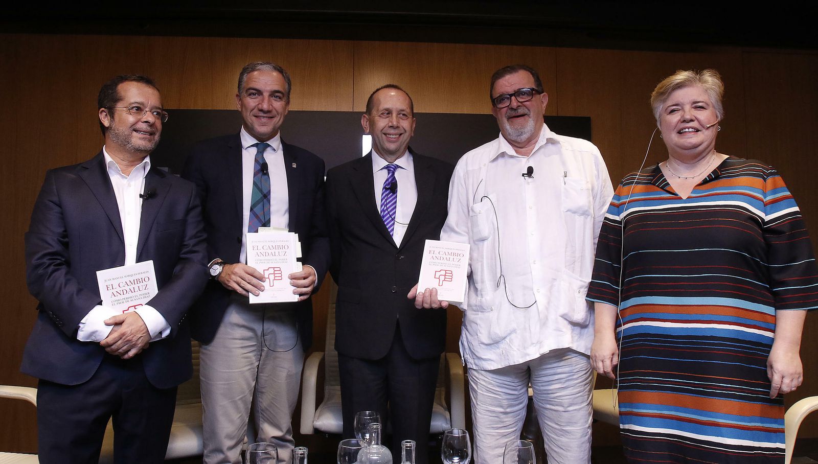 Juan Manuel Marqués, Elías Bendodo, José Antonio Carrizosa, José Rodríguez de la Borbolla y Rosa García Perea.