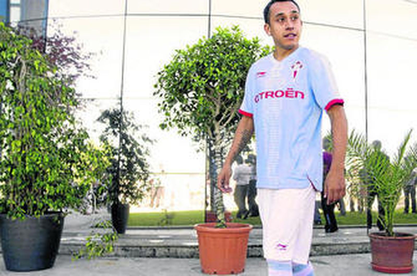 Fabián Orellana, el día de su presentación en Vigo.