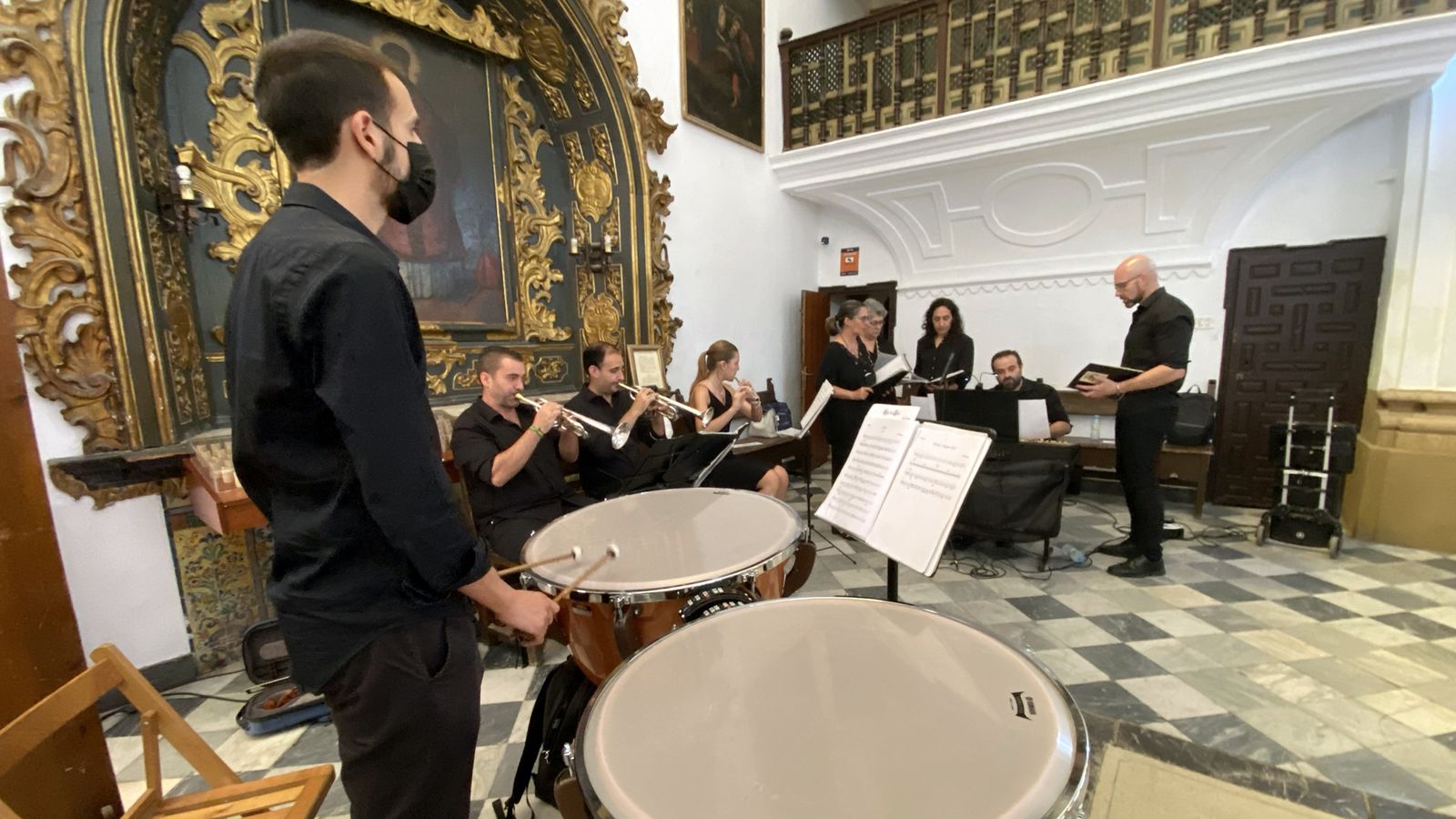 Bendición del retablo en la iglesia de San Lucas
