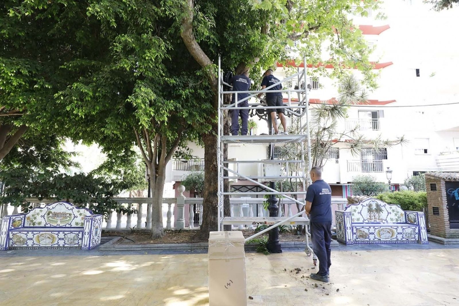 Sustitución de puntos de luz en Marbella.