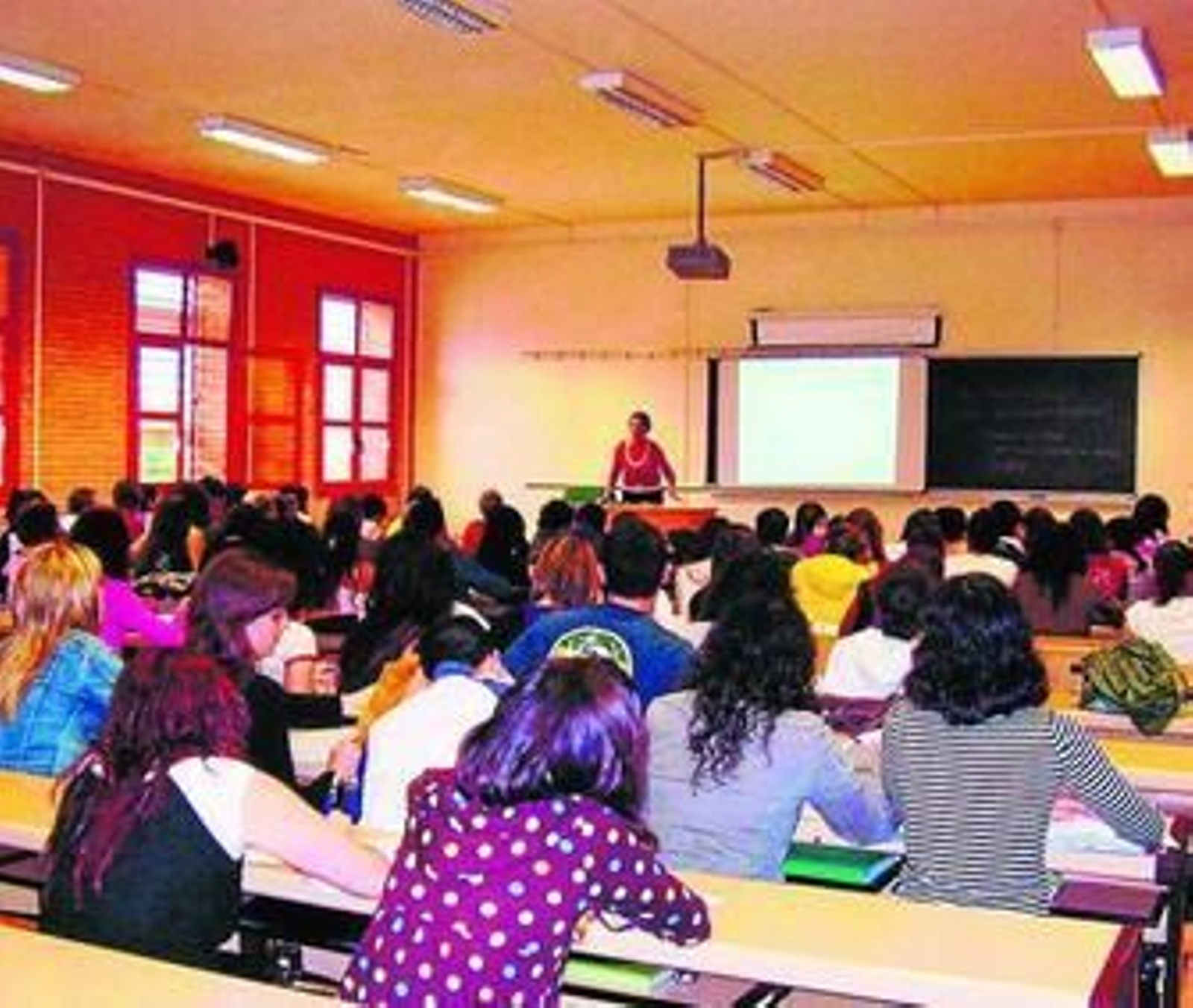 Alumnos de la Universidad de Almería durante las clases.