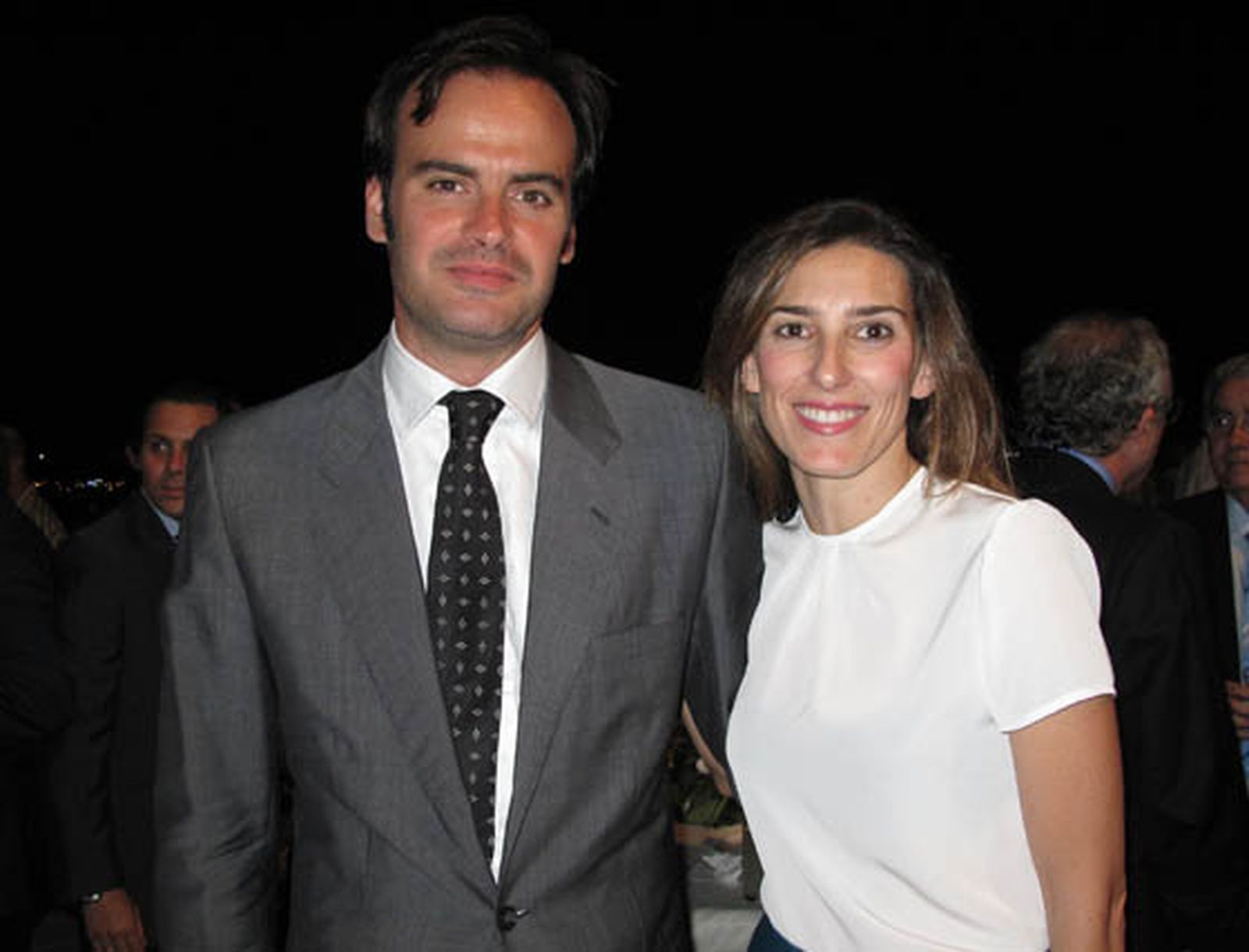 Tomás Yuste Romero, vocal séptimo del Colegio, y Asia de Haro Beca, arquitecto.

Foto: Victoria Ramírez