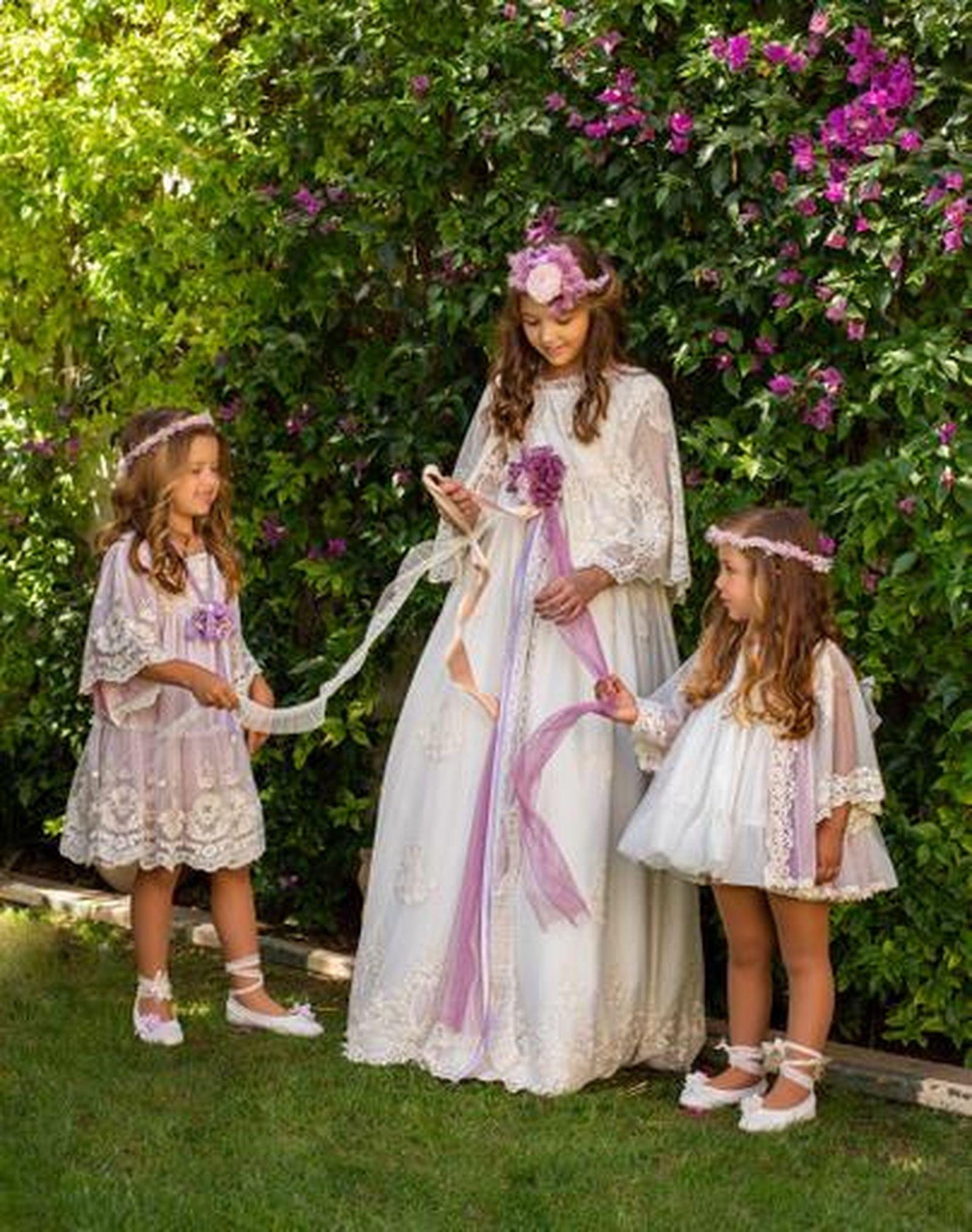 Una de las propuestas de la firma Mercedes de Alba de moda infantil.