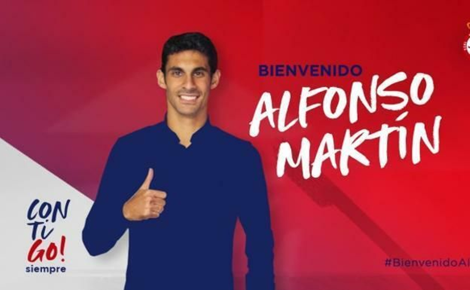 El exbalono Alfonso, en su presentación como jugador de la Cultural