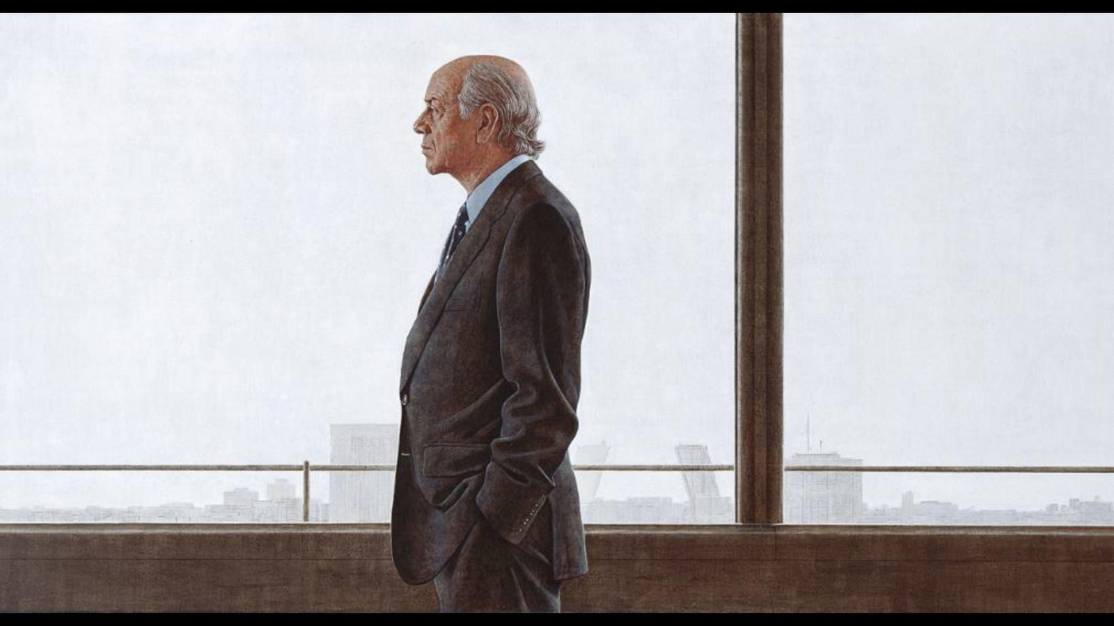 El banquero Francisco González, obra de Hernán Cortes.