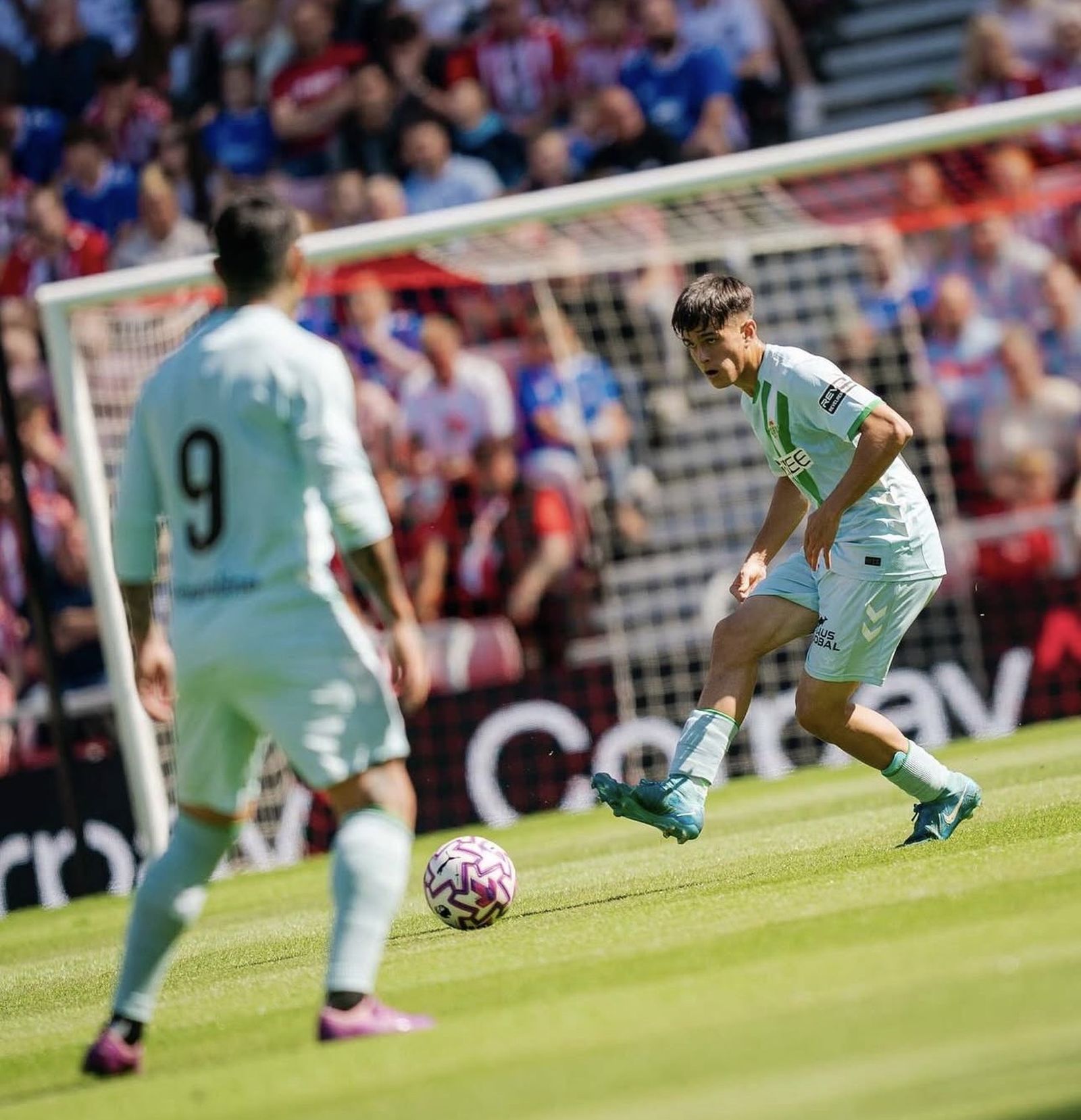 Dani Pérez en un partido de pretemporada con el Betis