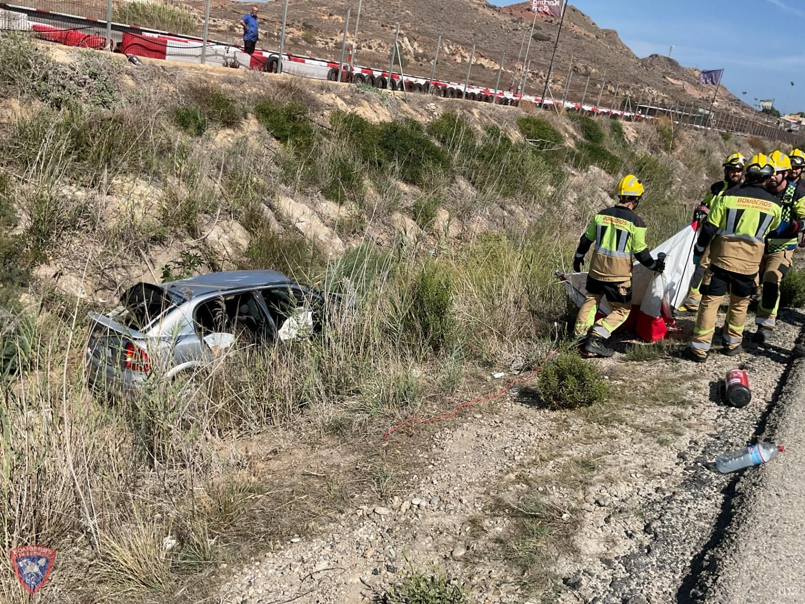 El accidente ha tenido lugar junto al karting de Garrucha.