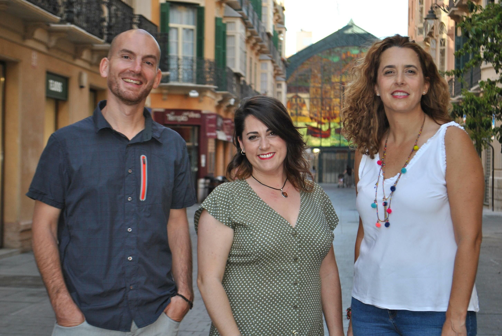 Cristóbal Ruiz, Lorena Molina y Rocío Alcaide.