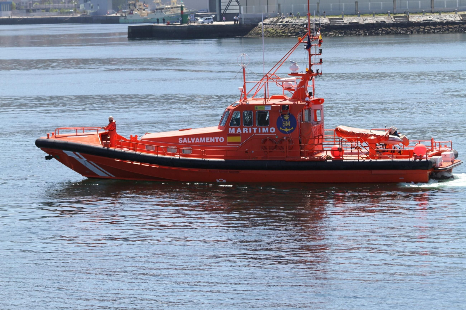 Un barco de Salvamento Marítimo.