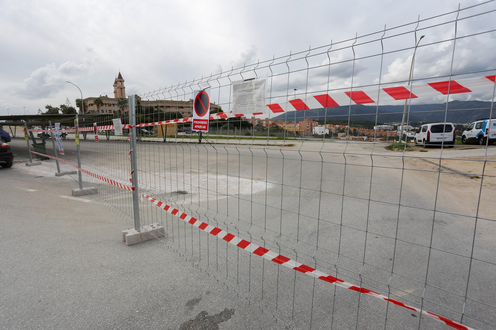Las fotos de las obras del nuevo aparcamiento del Hospital Punta de Europa de Algeciras