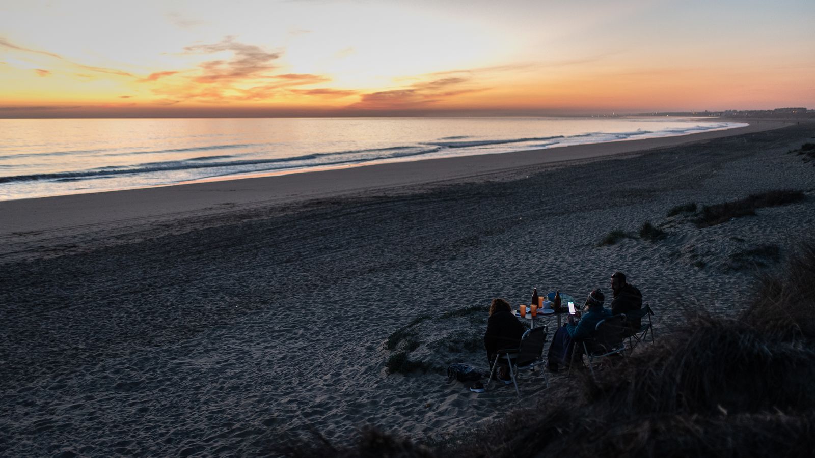 Playa de los Enebrales, en Punta Umbría