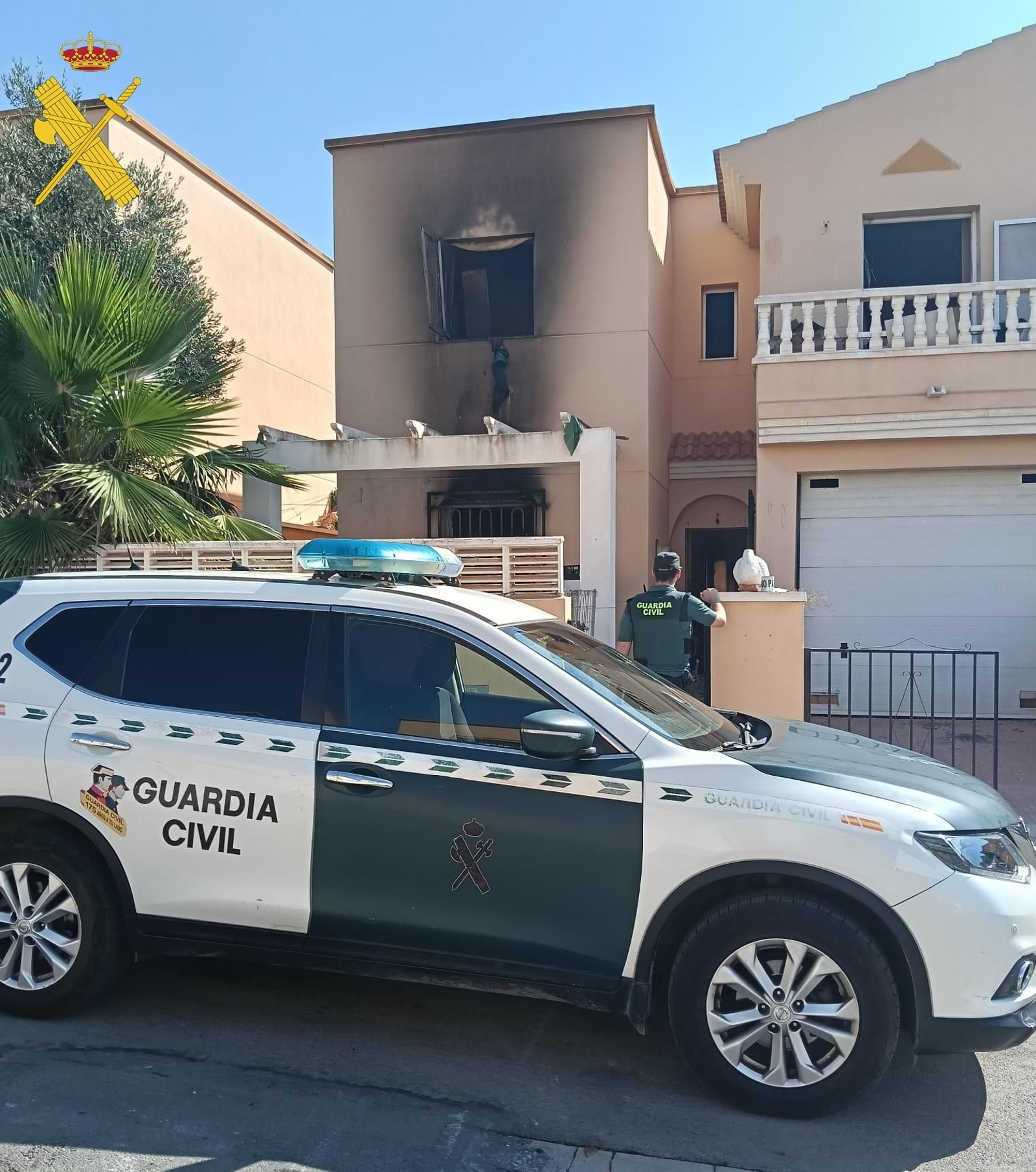 Vivienda en la que se ha producido el incendio. Vivienda en la que se ha producido el incendio.